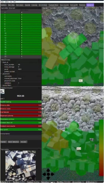View of the SEABIM Placement Companion placement assistance interface