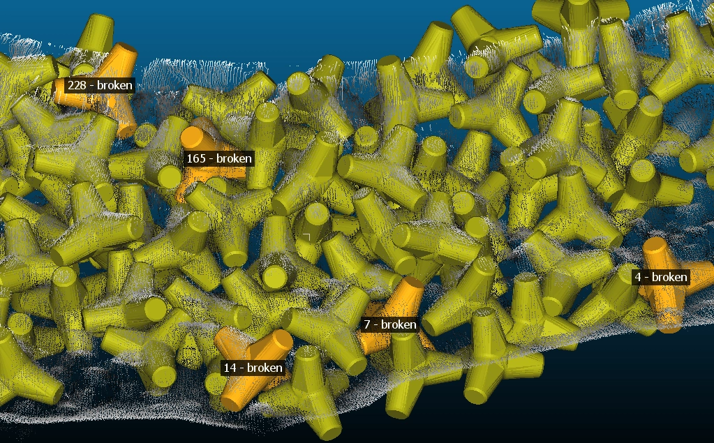 How can 3D digital twins improve monitoring of breakwaters?