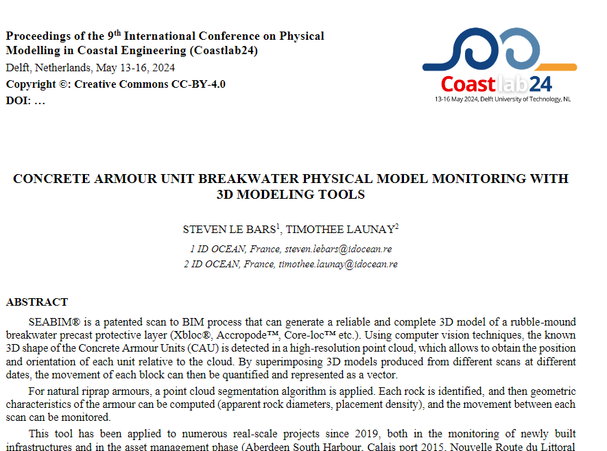 Coastlab scientific paper - physical models